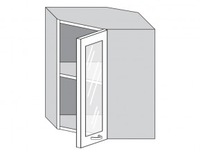 1.60.3у Шкаф настенный (h=720) угловой на 600мм со стекл. дверцей в Богдановиче - bogdanovich.магазин96.com | фото