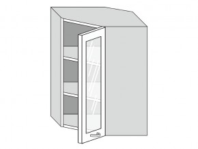 19.60.3у Шкаф настенный (h=913) угловой на 600мм со стекл. дверцей в Богдановиче - bogdanovich.магазин96.com | фото