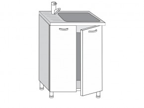 2.60.2мн Шкаф-стол на 600мм под накладную мойку с 2-мя дверцами в Богдановиче - bogdanovich.магазин96.com | фото