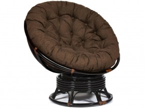 Кресло-качалка Papasan w 23/01 B с подушкой Antique brown, ткань Коричневый в Богдановиче - bogdanovich.магазин96.com | фото