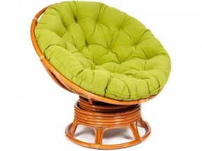 Кресло-качалка Papasan w 23/01 B с подушкой Cognac, флок Олива в Богдановиче - bogdanovich.магазин96.com | фото