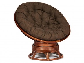 Кресло-качалка Papasan w 23/01 B с подушкой Pecan, ткань Коричневый в Богдановиче - bogdanovich.магазин96.com | фото