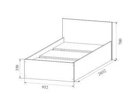 Кровать одинарная (Без матраца 0,9*2,0) в Богдановиче - bogdanovich.магазин96.com | фото