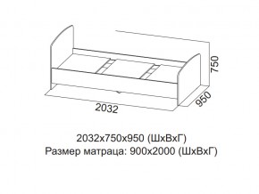 Кровать одинарная (Без матраца 0,9*2,0) в Богдановиче - bogdanovich.магазин96.com | фото