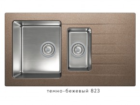 Мойка комбинированная Tolero twist TTS-890 Темно-бежевый 823 в Богдановиче - bogdanovich.магазин96.com | фото