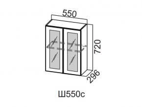 Ш550с/720 Шкаф навесной 550/720 (со стеклом) в Богдановиче - bogdanovich.магазин96.com | фото